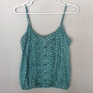 Cute blue polkadot tank top
